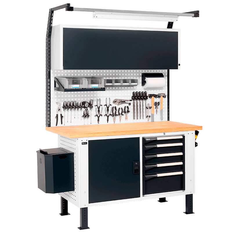 Height-adjustable workbench